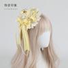 Pearl Bow Headband Top Hat Set Original Cream Lolita Handmade Small Things Lace Rose KC Headband