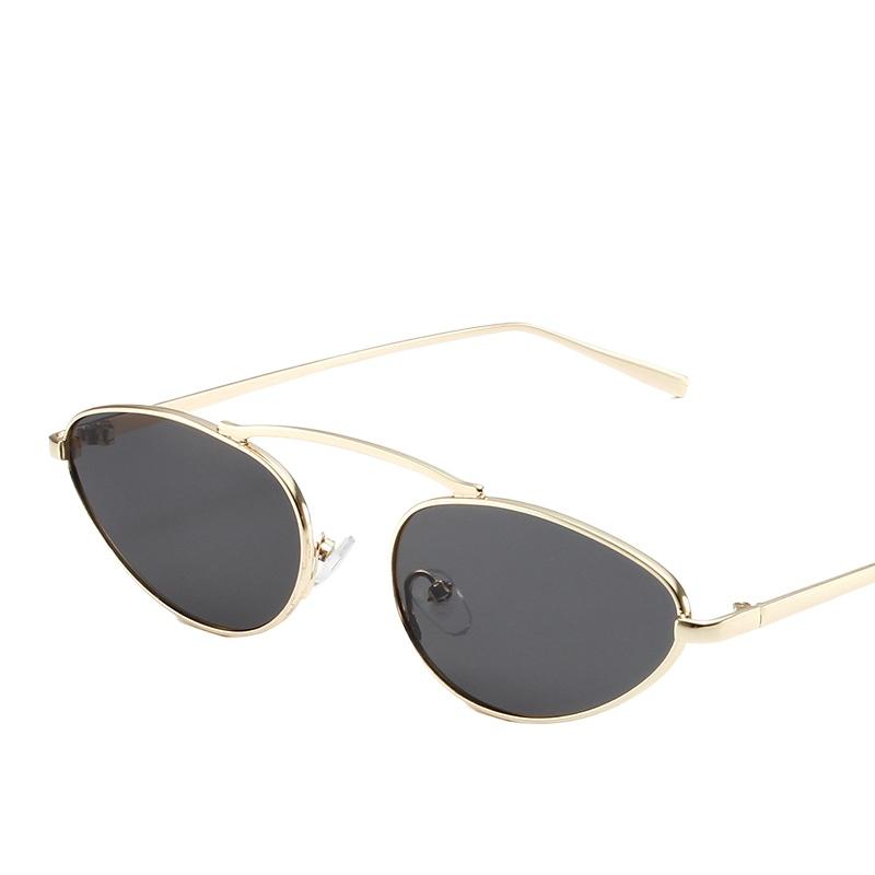 Fashion Ladies Cat Eye Sunglasses New Women Designer Eyewear Vintage Rimless Gradient Glasses For Female Metal Uv400 Eyeglasees