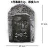 Halloween Tombstone Ornament, Large Skull Tombstone Ideas, Horror Props Bar Haunted House Decoration Foam Tombstone
