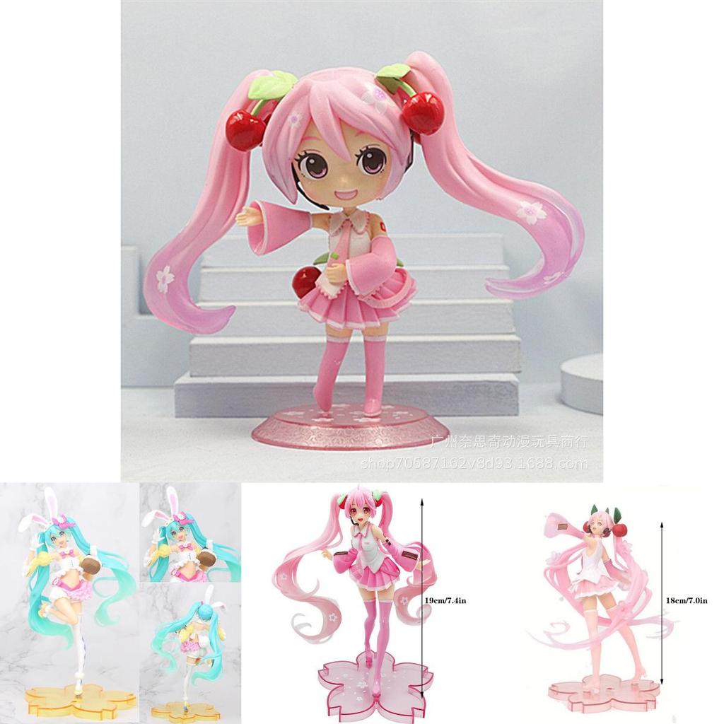 Hatsune Miku Cartoon Virtual Singer Manga Statue Figurines Stunning Collectible Model Toy
