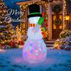 4.9FT Xmas Holiday Inflatable Yard Decor LED Snowman Candy Cane Gift Christma Home Decoration Ornament Festive Toy Gift Supplies