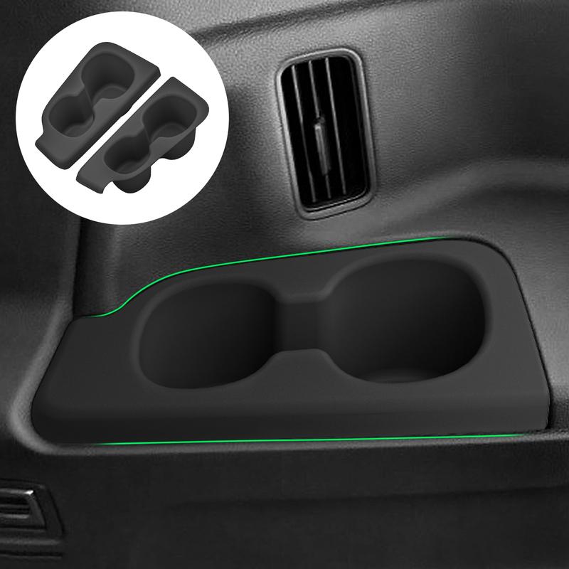 For Honda Pilot -2025 Car 3rd Row Cup Holder Erts Anti-Slip Shock-Absorbing Storage Box Tray Tidying TPE 2PCS