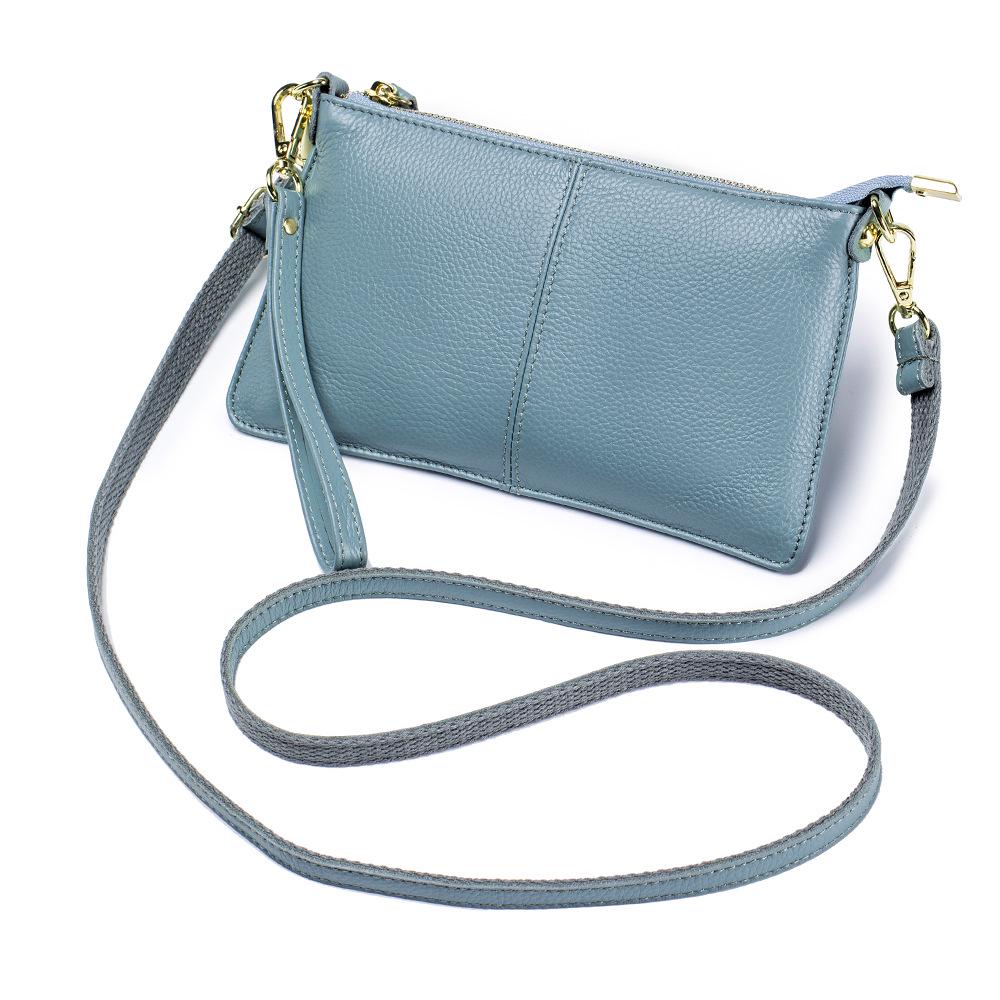 Women's Genuine Leather Crossbody & Clutch Bag: Soft Cowhide, Versatile Handbag