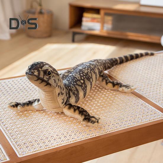 Realistic Lizard Plush Toy 29" Soft Stuffed Animal Lizard Simulation Chameleon Plushie Huggable Gift for Kids