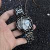 Gothic Y2K Alabaster Watch – Spiderweb Dial, Waterproof Quartz Movement, Unisex Retro Timepiece