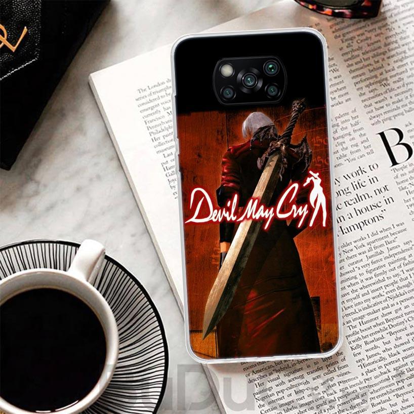 Game D-Devil May Cry 5 Cover For Xiaomi Poco X7 X6 X5 Pro X3 Nfc F7 Ultra Phone Case F6 F5 X4 F4 Gt F3 M6 M5S M4 M3 Print Shell