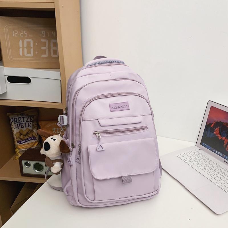 Korean Version of High School Students  Junior High School Students  Large Capacity Contrast Color Backpacks  Backpacking Men