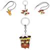 Premium Quality Crash Bandicoot Action Figure Aku Mask Dr Neo Cortex Keyring Pendant