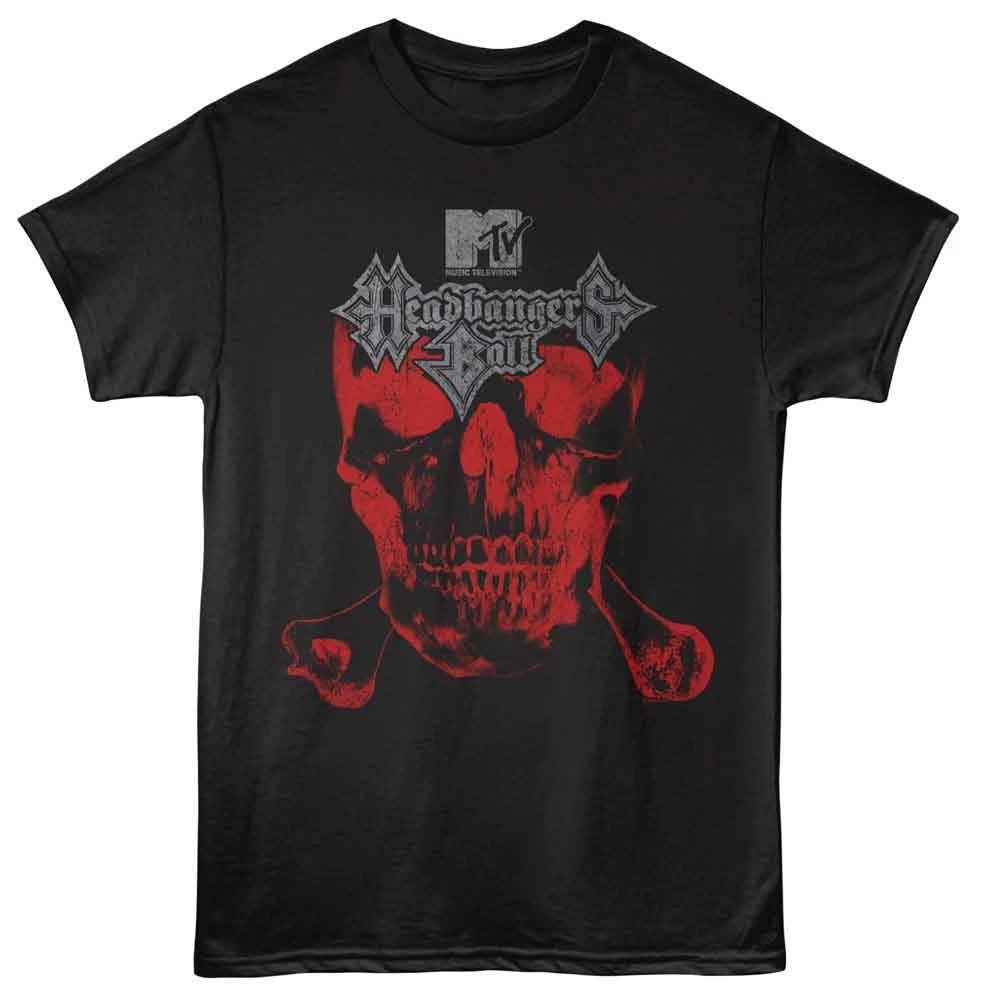 MTV - Headbangers Ball Skull - American Classics - Black Solid Short Sleev 120