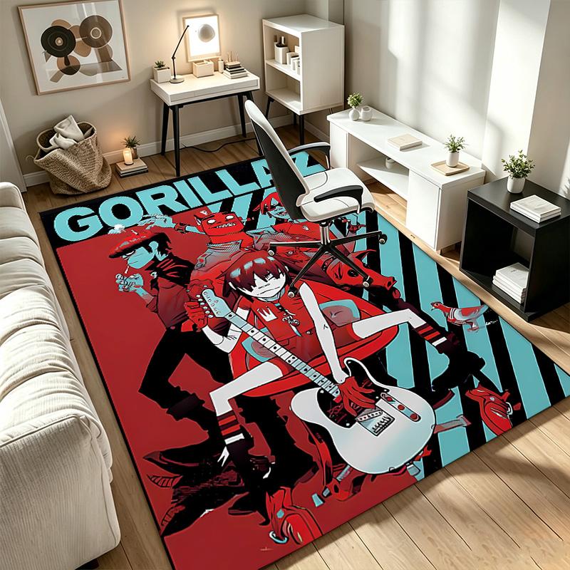 Gorillaz A A rug suitable for office chair areas living rooms and computer desks perfect for home offices and an ideal holiday gift