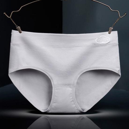 Cotton Underwear for Women Mid Waisted Full Coverage Ladies Briefs Soft Breathable Moisture Wicking Panties
