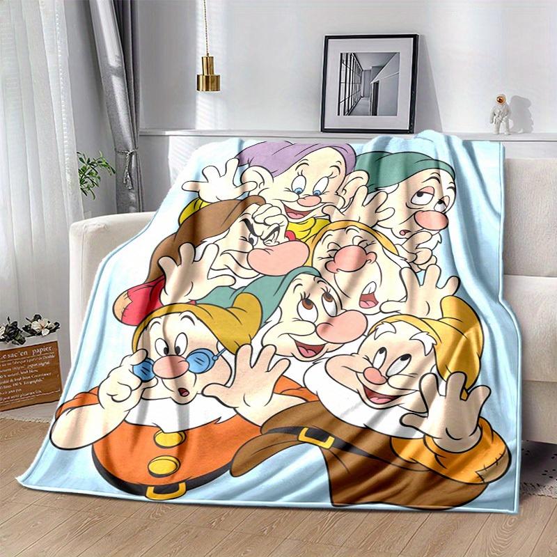 1pc, Home Decor: Seven Dwarfs Flannel Blanket Perfect Gift for Bedroom, Living Room, Travel, Camping, Car