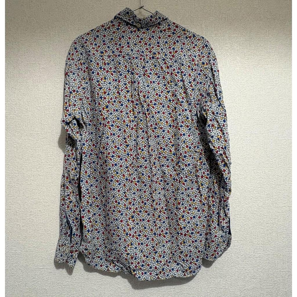 Used 〇45R 45R Small floral pattern button down blouse Long sleeve Size 4 [] B rank 0929-3