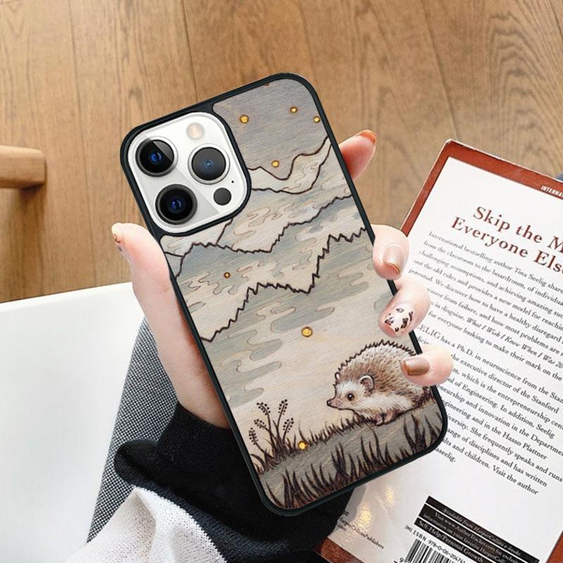 Hedgehog in the Fog Phone Case cover For iPhone 17 Air 14 13 15 16 16e Pro Max Coque 12 11 Pro Max For Apple PLUS fundas