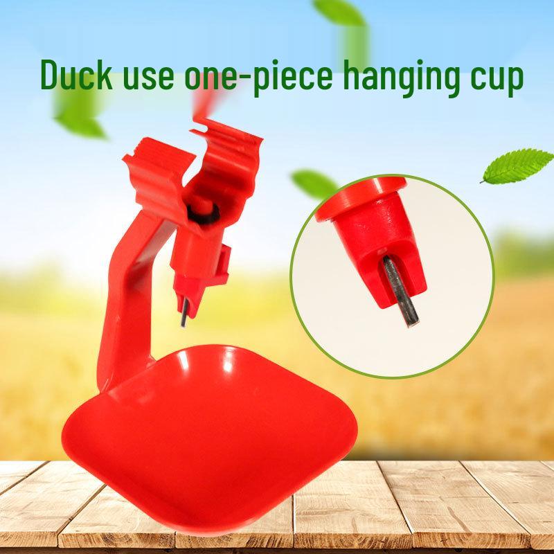 One-Piece Steel Ball Automatic Hanging Water Drinker for Ducks and Geese