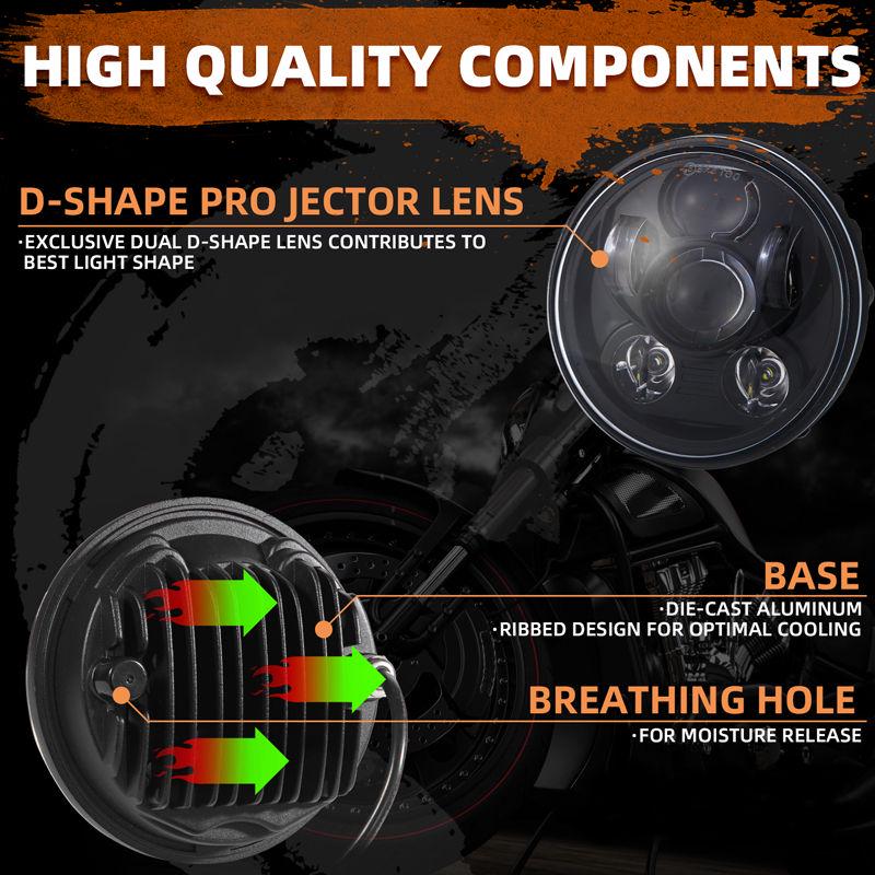 Details about Chrome 5.75" 5 3/4 in LED Motorcycle Headlight For Harley Sportster 1200 883 48 Details about Chrome 5.75" 5 3/4 in LED Motorcycle Headlight For Harley Sportster 1200 883 48