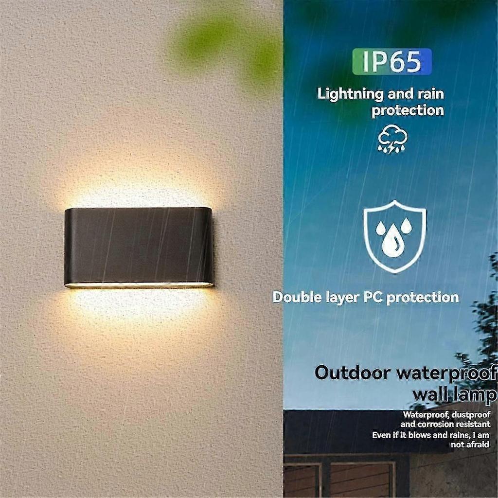 Led Wall Sconce Waterproof Outdoor Wall Lamp Indoor Wall Lighting Fixtures Living Room Bedroom Hall