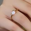 Australian Treasure Oval Zircon Wedding Ring Fashionable and Elegant Horse Eye Engagement Women's Mother's Day Accessories