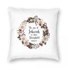 Joy Of Jehovah Is Your Stronghold Square Pillowcase Polyester Linen Velvet Printed Throw Pillow Case Sofa Seater Cushion Cover