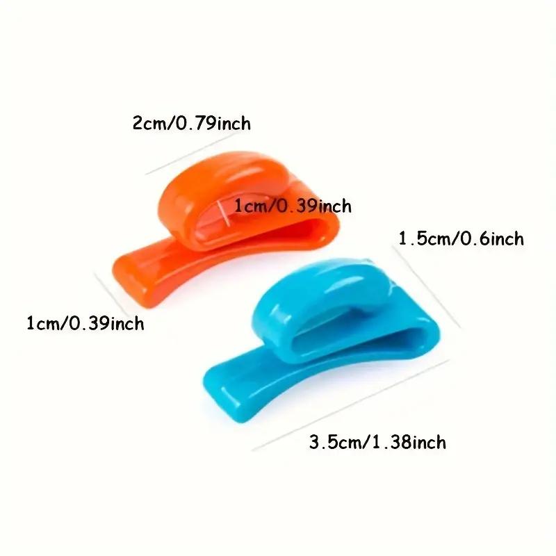 2 Stück Kreative Kunststoff Schlüssel Anti-Verlust Haken, Taschenhaken, Eingebaute Schlüsselclips, Tragbare Anti-Verlust Clips