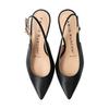 Fabio Rusconi Women's Pointed Toe Back Band Pumps F31301 Black, Size 22.5 Cm