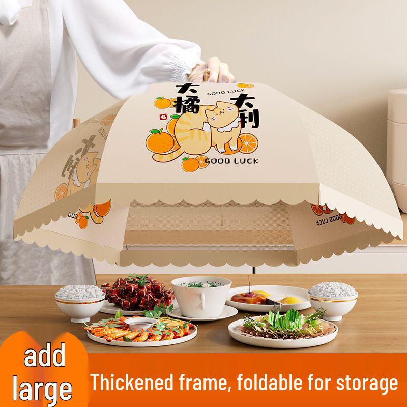Foldable Dust & Flyproof Food Cover - Perfect for Dining Table & Leftovers