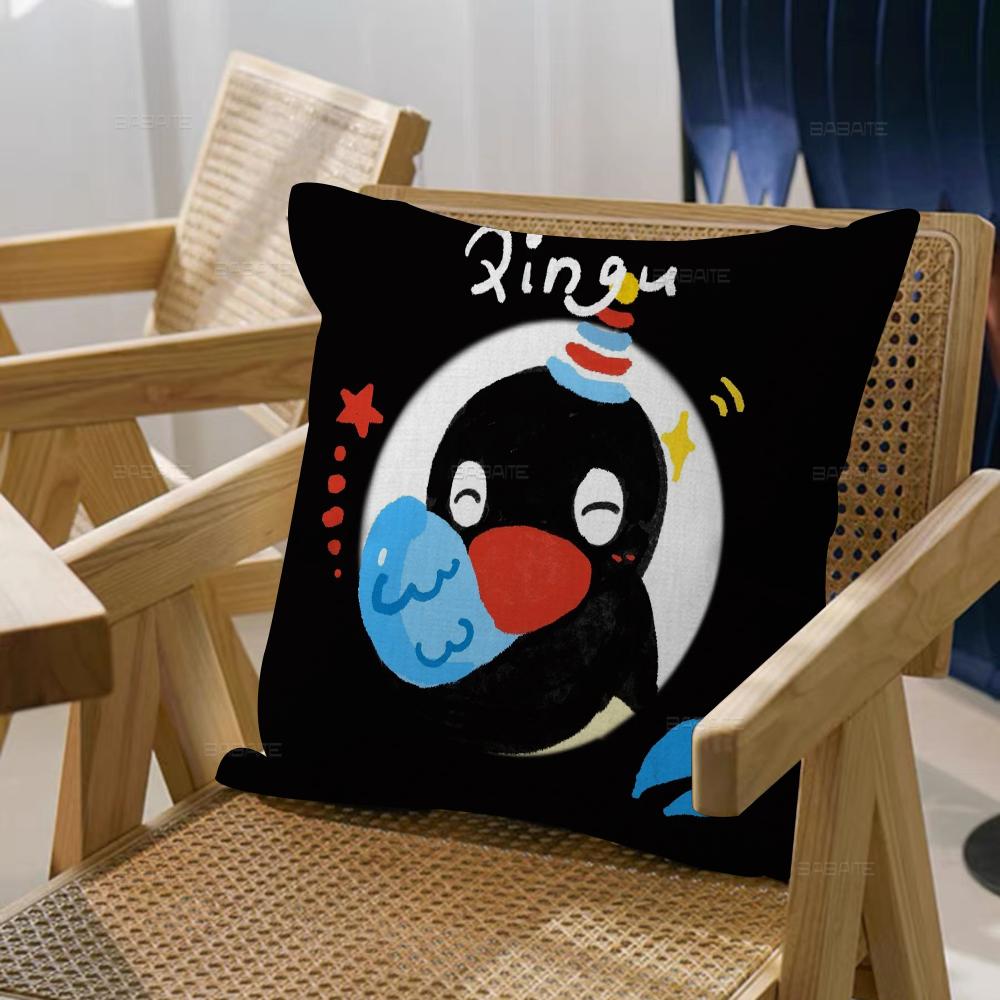Cartoon Black Baby Penguin Pingu Pillowcase toon Gift Cushion Cover Bedroom Home Sofa Chair Seat Decor pillow case