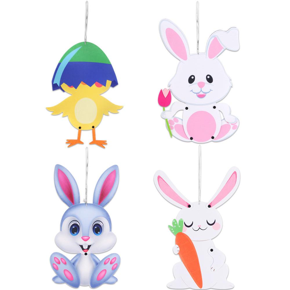 Whimsical And Charming Easter Bunny Hanging Decoration For Joyful Celebrations