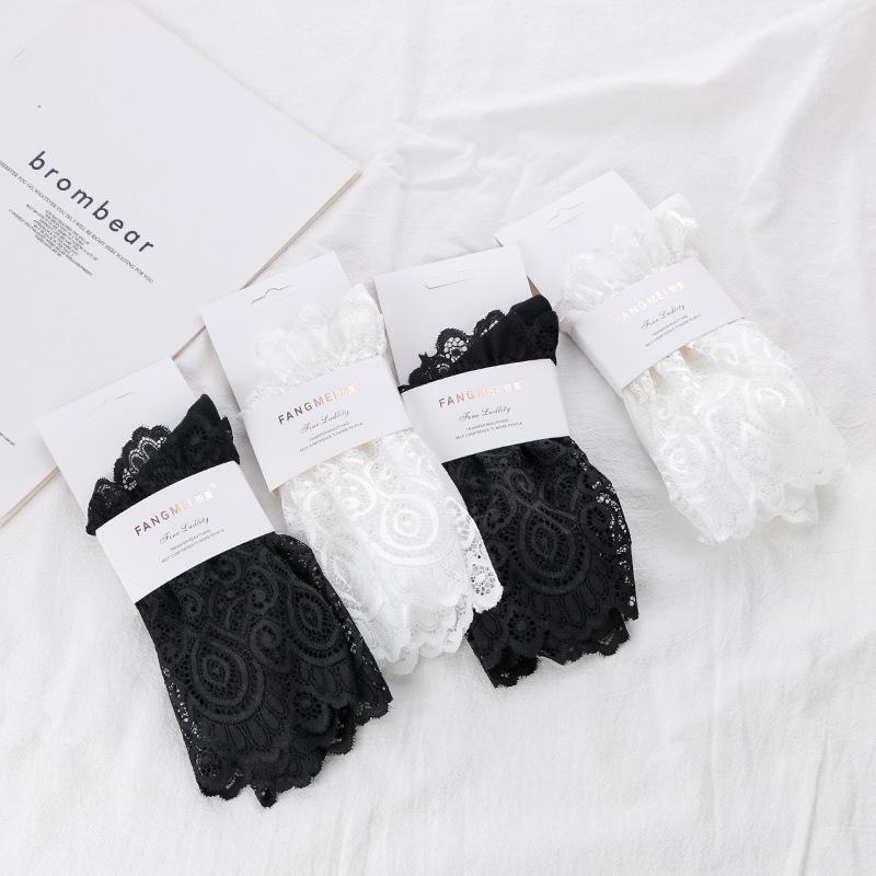 Korean Style Women's Autumn/Winter Lace Edge Mid-Calf Lolita Socks