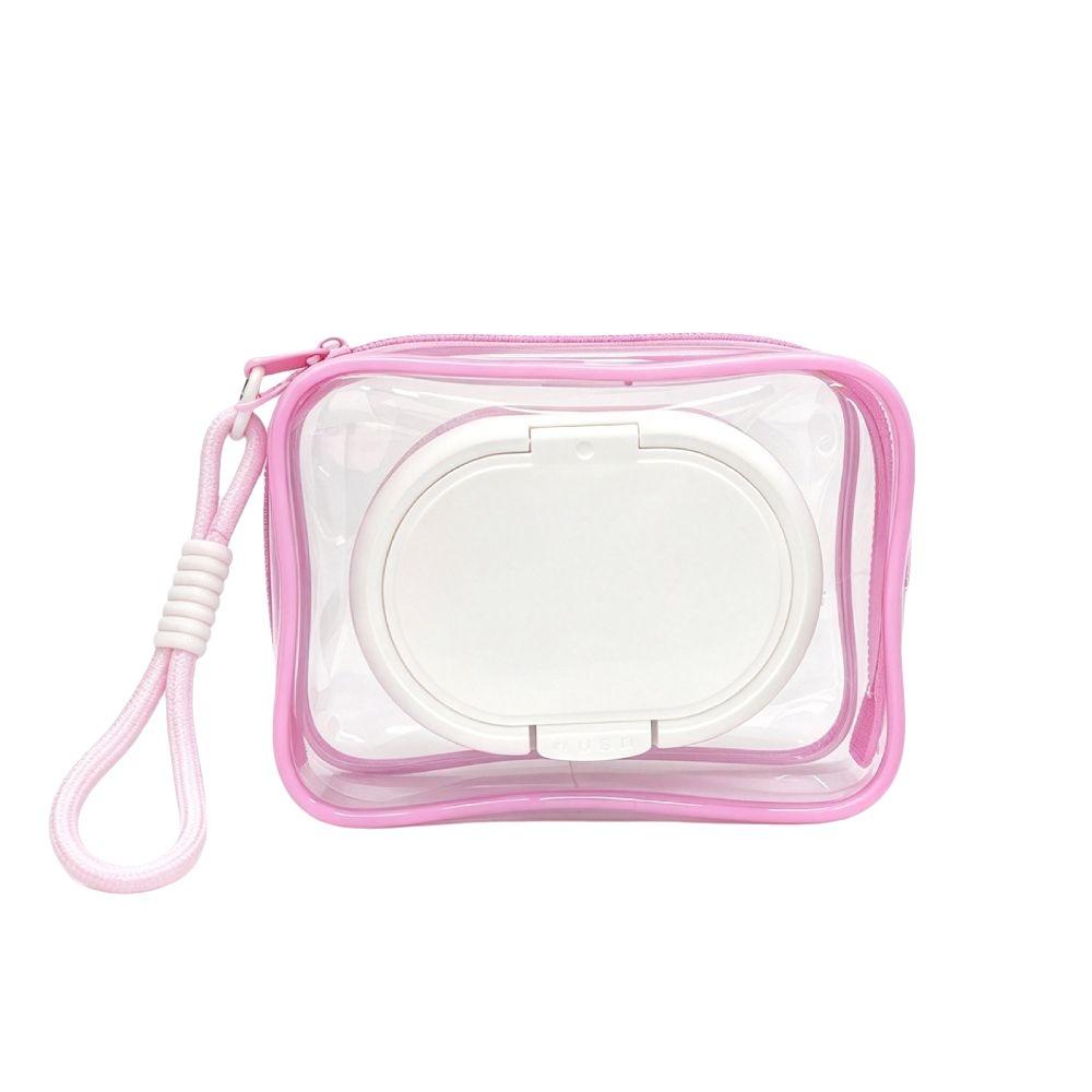 Tissue Organizer 2in1 Tissue Storage Bag Transparent Portable Napkin Storage Case PVC Dustproof Table Paper Container Daily Use