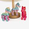 3D-gedrucktes Spielzeug Regenbogenpferd Simulierte Statue Niedliches Sternzeichenpferd Gelenkschwanz Bewegliche Figur Bürodekoration Neujahrsgeschenk