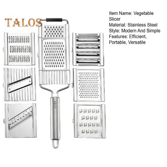 Vegetable Slicer Stainless Steel Food Slicer Removable Blade Kitchen Slicer Vegetable Cutter for Salads Cheese Fruit