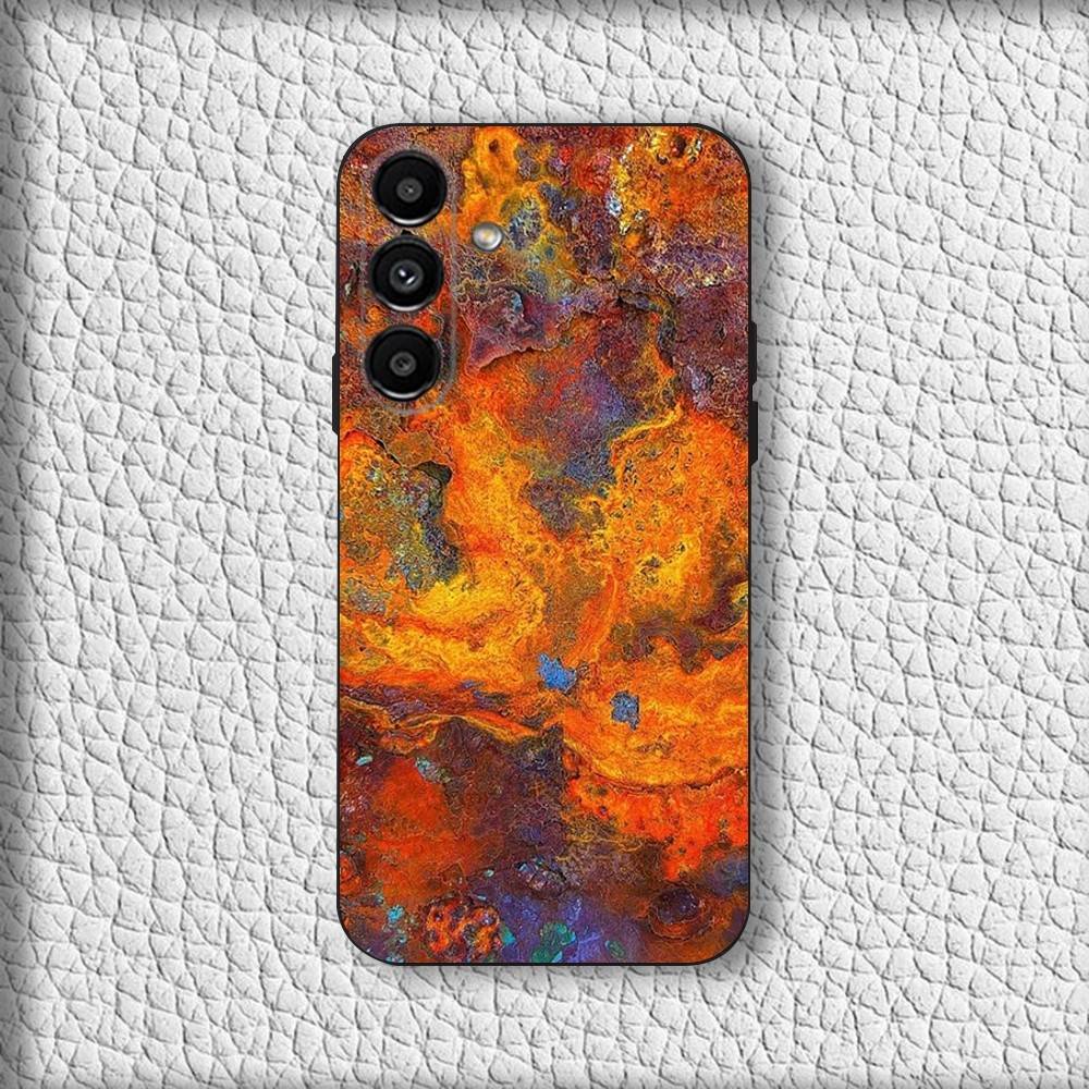 Retro Industrial Rust Phone Case For Samsung Galaxy A20,A21s,A22,A31,A32,A52,A53,A72,73,A80 Soft Black Cover