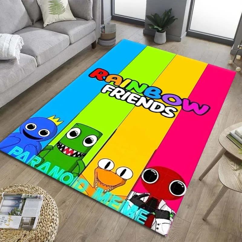 

Horror Game R-Rainbow Friends Cartoon Килимок, килимок для дому, вітальні, спальні, дивана, килимок, дитячий нековзний килимок 60cm x 90cm