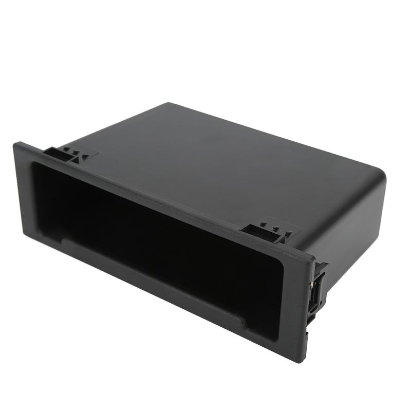 Car Radio Storage Case Dash Radio Car Stereo Audio Radio Storage Box 1Din Dashboard Organizer Black Replacement for