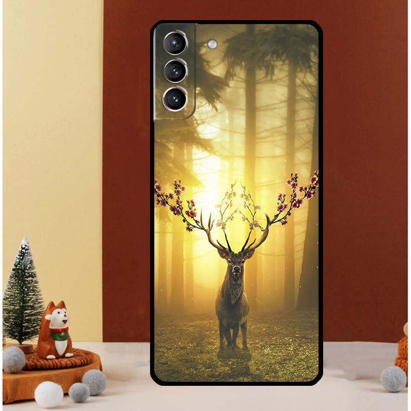 Kamuflaż myśliwski na jelenie Etui do Samsung Galaxy S25 S26 Ultra S21 S22 S20 S23 S24 Ultra S10 Plus S25 FE Pokrowiec Funda
