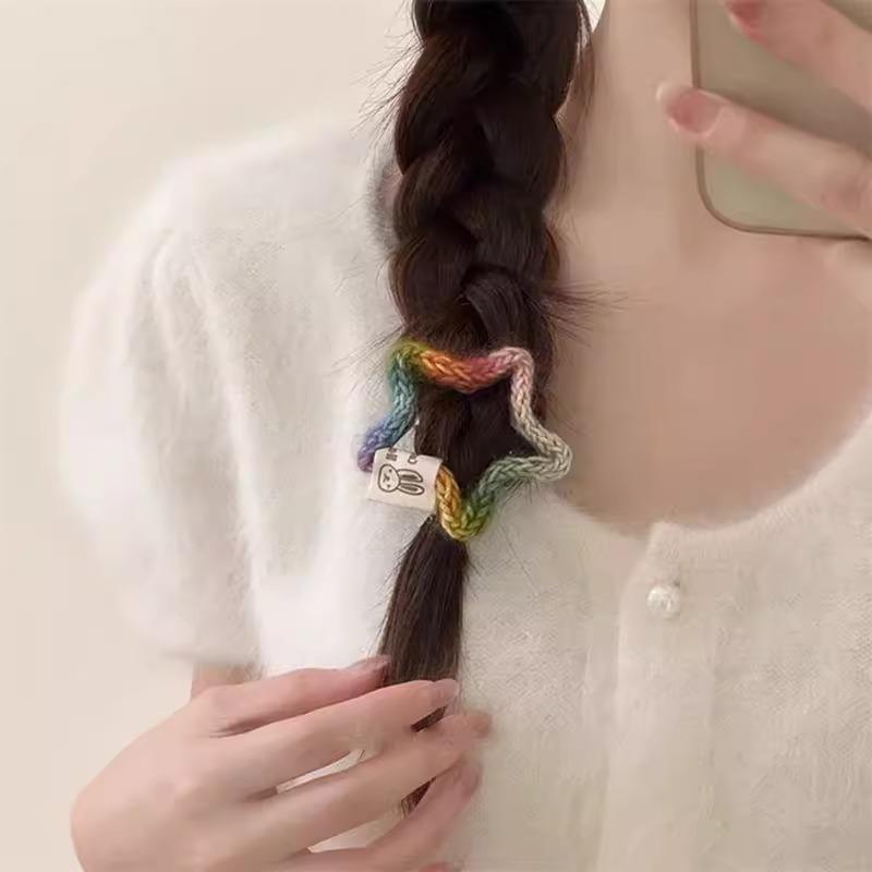 Fashion Handmade Plush Hair Clips For Women Sweet Star Heart Hair Clamp Side Bang Barrettes Hair Accessories Baby Hairpins