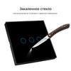 Russian Graffiti WiFi Smart Switch, Single Fire, App-Controlled, Voice-Activated, Glass Panel