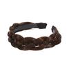 Classic Chunky Plaited Synthetic Hair Wide Braided Headband High Elasticity Braids Hair Band Hairpiece for Women