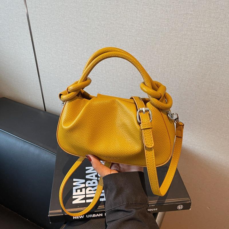 High-end niche bag women's new summer versatile messenger bag fashionable portable pleated small bag