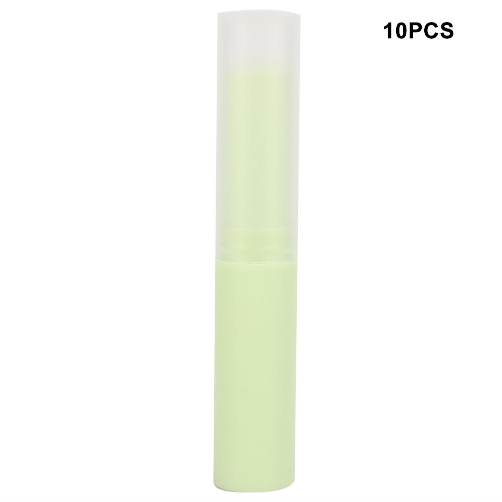 

10pcs Empty Lip Balm Tube Lip Gloss Container DIY Lipstick Making AccessoryGreen