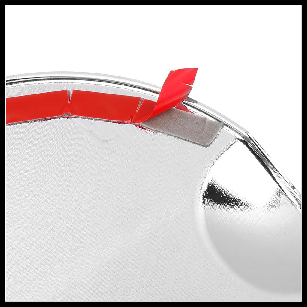 Silver Tone Car Gas Tank Cap Fuel Filler Door Cover for Ford F150 2009-2014 Durable Material