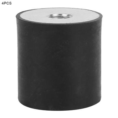 4pcs Female Thread Rubber Mount Anti Vibration Bobbin Isolator Damper (DE30*30 M8)