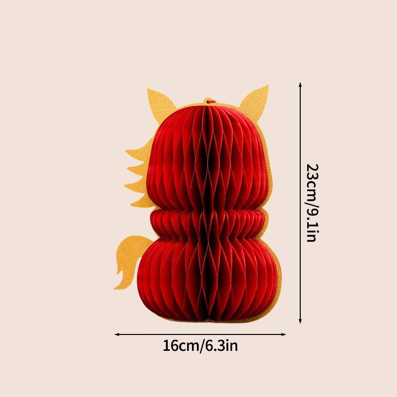 3D Papierornament Wabenpapier Tischvase Frühlingsfest Weihnachten Rotbraune Dekoration Hochzeit Hängende Kürbisornament