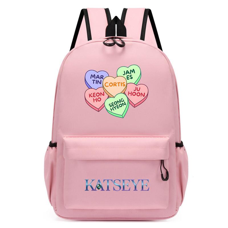 60123-1 KATSEYE Printed Backpack Student School Waterproof Small Bag For Kids