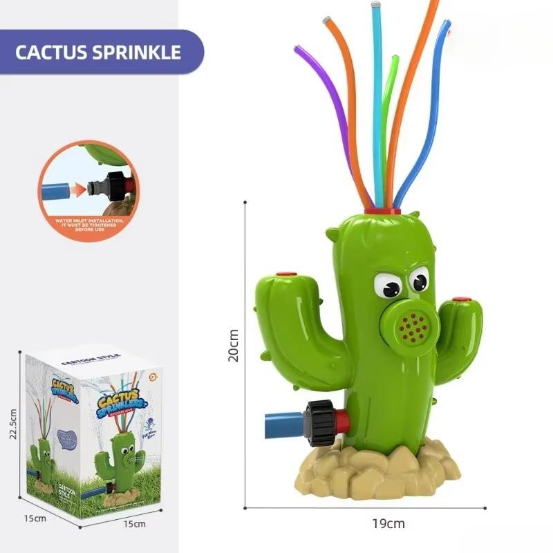 Children Water Pipe Squirt Toys Cartoon Cute Cactus Outdoors Lawn Garden Water Sprinkler Bathroom Interesting Water Play Toys