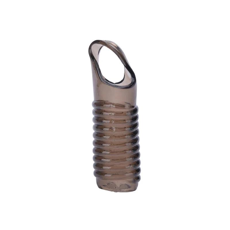 Lovers Penis Extension Ring Sleeve Reusable Penis Enlargement Male Cock Time Sex Toy For Men Organ Chastity Silicone Condoms 18+