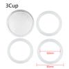 3 Silicone Seals And 1 Aluminum Filter For Espresso Pot Moka Pot Coffee Makers Accessories Silicone Rubber Ring Gaskets