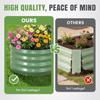 3Pcs Galvanized Raised Garden Bed Kit Outdoor Metal Raised Garden Beds for Vegetables Flowers Herbs Rust-Resistant Easy Assembl