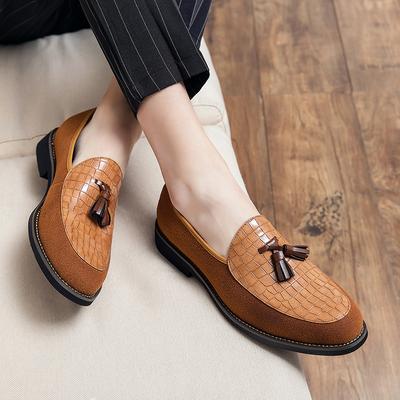 Youth Latest Trend Mens Casual Leather Shoes Brand Oxfords Driving Shoes  Loafers Moccasins Dress Shoes Men Tassel Leather Shoes